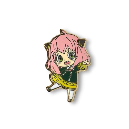Anya Forger Esmalte Espião x Broche de Família - Broche Loid Forger Merch para Mochila, Zinco, Esmalte duro