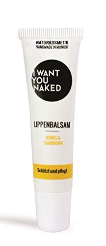 I want you naked - Lippen-Balsam mit Honig und Sanddorn, schützt und pflegt, 10 ml Cover