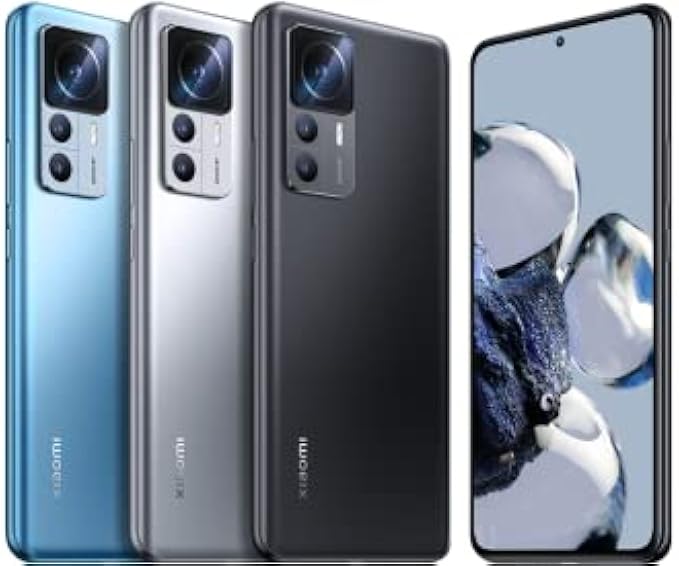 Xiaomi 12T 5G + 4G LTE (128GB+8GB) Unlocked Worldwide (Only T-Mobile/Metro/Mint USA Market) 108MP Pro Camera 6.67" 120Mhz + (w/Fast 51w Car Charger) (Black (Global Version))