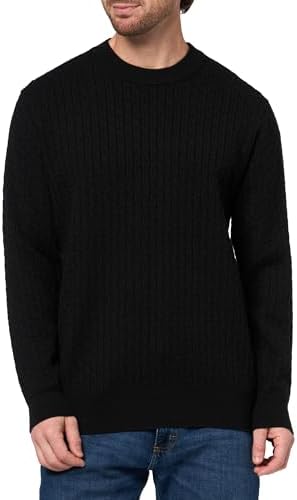 KARL LAGERFELD Men's Crewneck Long Sleeve Regular Fit Basic Shirt
