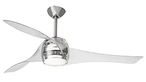 Minka Aire Artemis 147 cm Fan with Light with Transparent Blades