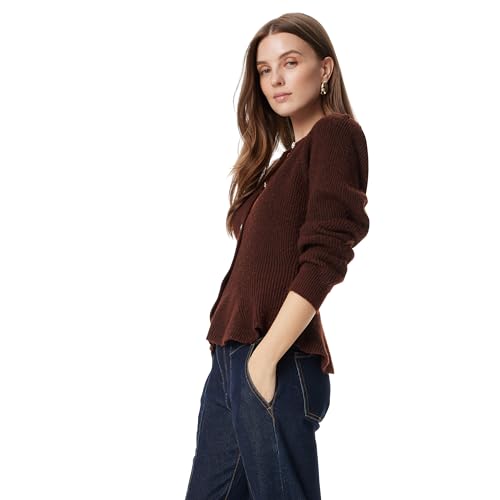 Sam Edelman Women's Keegan Flare Hem Button Front Cardigan Sweater Standard3