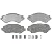 ACDelco 14D856ACH Advantage Ceramic Front Disc Brake Pad Set with Hardware