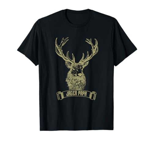 Jäger Jagd Geschenk Bester Jäger und Papa T-Shirt