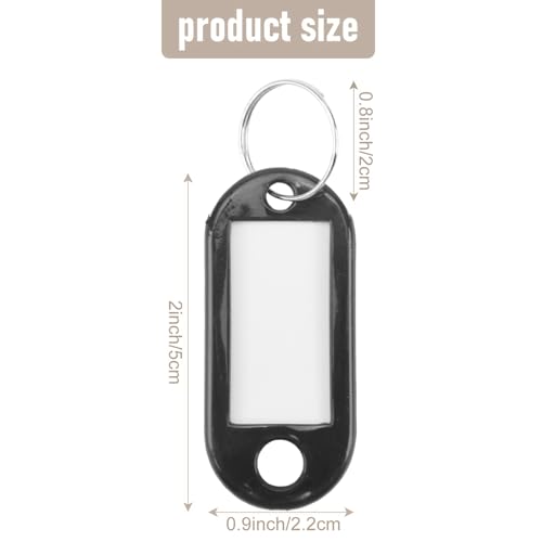 Étiquette d'Identification Porte-Clés Noir : Solution Anti-Perte - 8