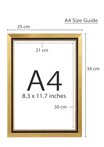 Image of Jesus With Child Wall Art Frame I Am With You Always Matthew 28 20 Christian Wall Decor Bible Verse Photo Frame Religious Gift Home Decor (12X8 Inch A4) GOLDEN COLOUR FRAME (MULTI COLOUR, Gold)