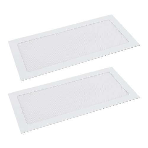 Sxhlseller 2 Filtros de Polvo para Ventilador de Computadora con Marco Magnético, Cubierta de PVC de Malla Antipolvo para Ventilador de PC de 120x240 Mm para Ventilación de Fuente de Alimentación