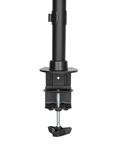 JIN OFFICE Triple Monitor Stand With 13-27 Inch Monitor Support| Height Adjustable Three Monitor Arm| Fully Adjustable 3 Monitor Stand (Clamp And Grommet Installation), LCD - Image 8