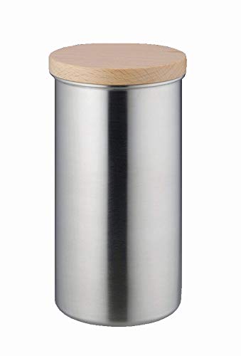 高桑金属 ステンレスコーヒーキャニスター L220g サテン φ8.5×H15.7cm