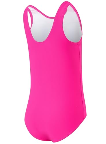 Image of One Piece Swimsuit for Girls 6-16 Years with Removable Chest Pad Quick Dry & Stretchy for Swim Team Beach
