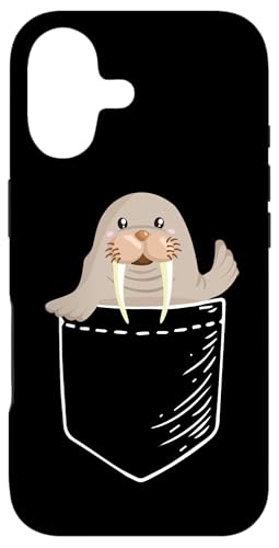 Funny Mens Womens Kids Kawaii Pocket Walrus Lover �X�}�z�P�[�X iPhone 17 �p