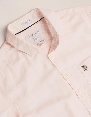 Image of U.S. Polo ASSN. Men's Cotton Blend Regular Fit Shirt