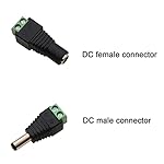 iJiGui-4-Pairs-DC-Connector-Male-Female-Professional-55-x-21-mm-12-V-DC-Screw-Terminal-Plug-Connector-for-CCTV-Security-Camera-DVR-and-LED-Strip-Light