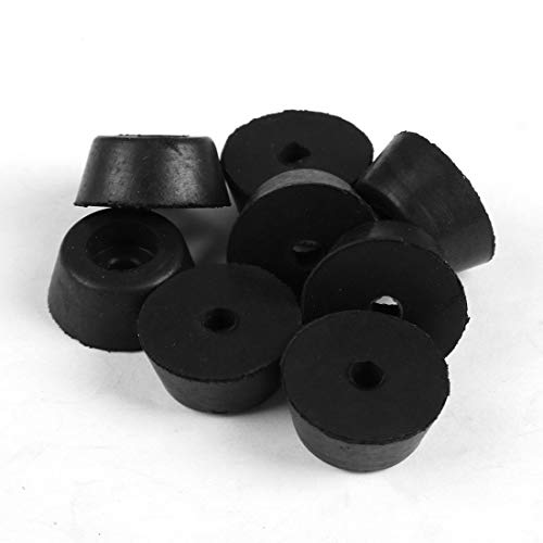 Uxcell 8Pcs Rubber Feet Bumpers Furniture Table Amplifier Speaker Cabinet Leg Pads, D25X20Xh12Mm #TOP5