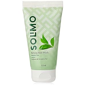 Amazon Brand – Solimo Green Tea Face Wash, 150ml