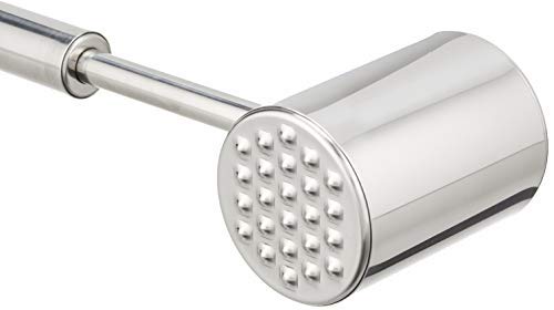 GRÄWE Vleeshamer van roestvrij staal, dubbelzijdig, vleesklopper met twee bewerkingsvlakken incl. glad en genoppterr oppervlak, 28 cm - Image 4