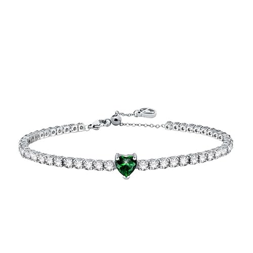 💎 Zirconi brillanti – Bracciale tennis elegante con cuore in zircone colorato al centro, disponibile in più colori 🔒 Acciaio inox ipoallergenico – Materiale resistente, non scolorisce, delicato sulla pelle e adatto all’uso quotidiano ✨ Design regolabile – Lunghezza facilmente regolabile, comodo da indossare e adatto a diversi polsi ❤️ Simbolo romantico – Il cuore centrale rappresenta amore e devozione, perfetto per esprimere i propri sentimenti 🎁 Regalo ideale – Idea regalo raffinata per fidanzata, moglie o amica; adatto per San Valentino, compleanni, anniversari e Natale