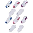 Fruit of the Loom Girls' 10-Pair Everyday Soft Crew Socks