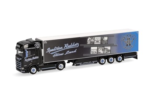 Herpa Camion Scania CS 20 HD Semi-remorque frigorifique « Spedition Raddatz » (Jork/Basse-Saxe), échelle 1:87, pièce de Collection, fabriqué en Allemagne,...