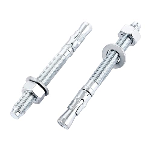 35 Unidades M12 X 120 Mm Anclaje De Carga Pesada Galvanizado, Grado Industrial, M12, Pernos De Anclaje 120 Mm