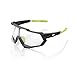 100% Speedtrap Sport Performance Sunglasses - Sport and Cycling Eyewear (SOFT TACT COOL GREY - Photochromic Lens)