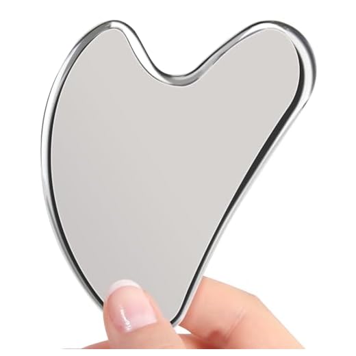 Boncun Stainless Steel Gua Sha Facial Massager - Face & Body Scraping Tool - Gua Sha Stone Massager