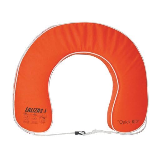 Rettungsring/Hufeisenrettungsring mit Rundumleine in orange