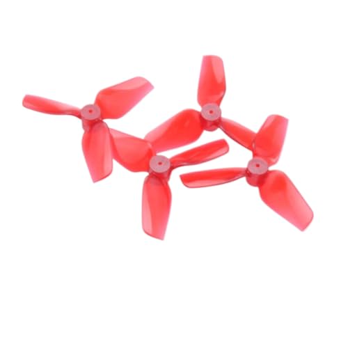 Whoop �h���[���ƌ݊����̂�������p�v���y�� - 35mm x 3mm ����� 31mm x 3mm �|���J�[�{�l�[�g �Z�b�g (2 CW + 2 CCW)�A1mm ����� 0.8mm �V���t�g�{�A(35MM Red)