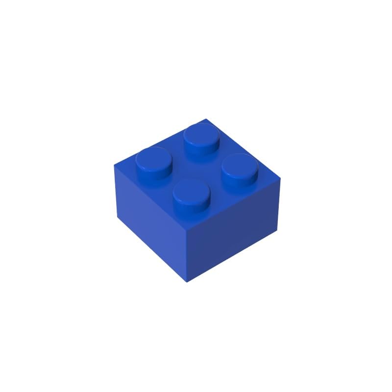 XYEIUGO Compatible with LEGO 3003 Basic Bricks Brick 2x2, Blue, 50 PCS — image 1