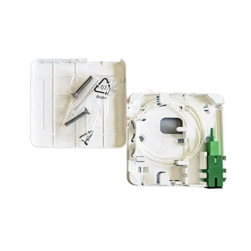 Boîtier raccordement fibre optique SC type 86 mural prise verte pigtail réseau intérieur