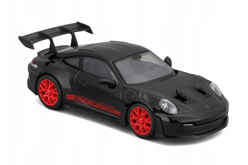 Porsh 911 GT3 RS Sports Car Negro/Rojo 1:43 miniatura 3