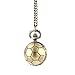 HONGLIUDSF Piccolo e Squisito Orologio da Tasca Rotondo in Bronzo a Forma di Pallone da Calcio retrò con Regali di Gioielli con Collana a Catena