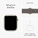 Apple Watch Series 9 [GPS + Cellular 45mm] Smartwatch with Gold Stainless Steel Case with Clay Sport Band S/M. Fitness Tracker, Blood Oxygen & ECG Apps, Always-On Retina Display