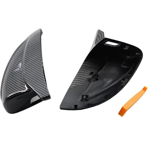 Coque de rétroviseur latéral aspect carbone de haute précision avec assistance