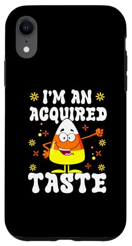 Carcasa para iPhone XR Soy un gusto adquirido Ropa Candy Corn Halloween Caramelos