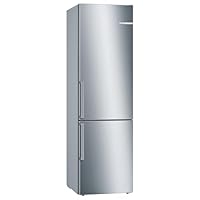 Bosch KGE398IBP Serie 6 Frigorifero Congelatore, 201×60 cm, 249 L Raffreddamento + 94 L Congelatore LowFrost, BigBox per Congelatore, Freschezza prolungata con VitaFresh, Silenzioso da 38 dB, LED