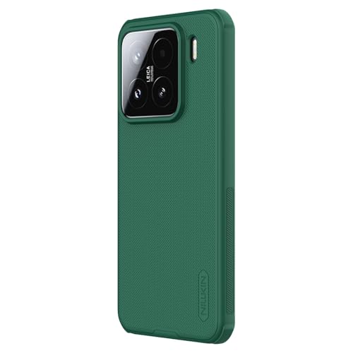 Image of Nillkin Case for Xiaomi Mi 15 (6.36 inch Inch) Super Frosted Shield Pro Hard Back Soft Border (PC + TPU) Shock Absorb Cover Raised Bezel Camera Protect Green Color