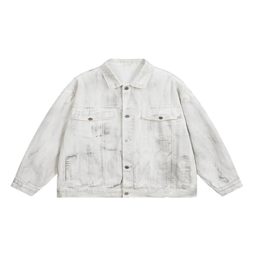 Veste en denim homme high street rétro : look oversize tendance pour le quotidien