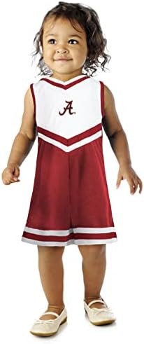 Little King NCAA Toddler/Youth Girls Team Cheer Jumper Dress-Alabama-Y6