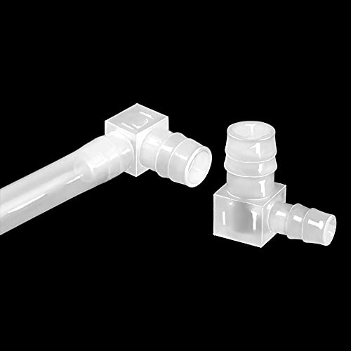 Anptght AWW-123101460 3/8 Inch To 1/4 Inch Hose Barb 90 Degree Elbow L Reducer Fitting, Barbed Joint Splicer Mender Adapter Union Adapter thumb #3