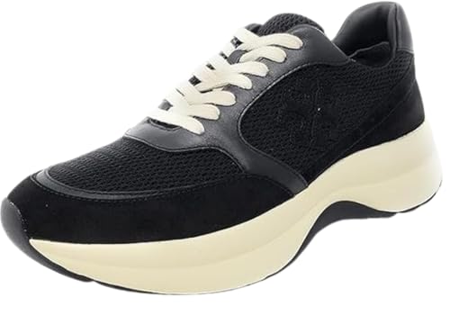 Tory Burch Women's Kick Trainer Fashion Sneakers (Perfect Black, US Footwear Size System, Adult, Women, Numeric, Medium, 7)