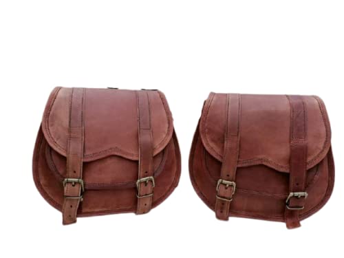 Genuine Vintage Leather Brown Bicycle Leather Bag Bike Saddle Pouch Handlebar Seat Rear Tool Kit Pannier Vintage Retro Gift For Men And Women Set Of 2 #TOP15