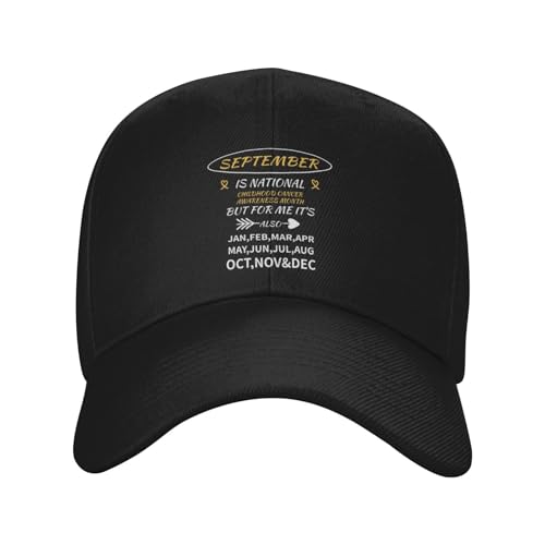 Childhood Cancer Awareness Month Gold Ribbon Classic Duckbill Caps for Stylish Sun Protection