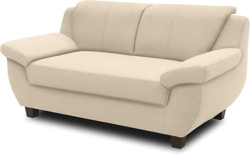 DOMO. collection Panama 2 Sitzer, Sofa, 2er Couch, Garnitur, 3-2-1, beige, 159 cm