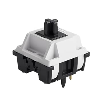 Akko Interruptor de teclado V3 Piano Pro com haste à prova de poeira para teclado mecânico de jogos, interruptores lineares de 5 pinos 45gf (45 peças)