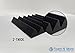 24 Tiles 24 X 24 X 2 Thick Studio Foam Acoustic Soundproofing Wedge OR Pyramid Foam