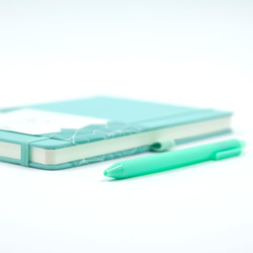 Image of Kitabby VIVID Notes A5 Hard Bound Notebook with Pen - Sea Green | Elastic Band & Pen Loop, 192 Pages, 80gsm Natural Shade Paper, Polymer Coated Paper Cover