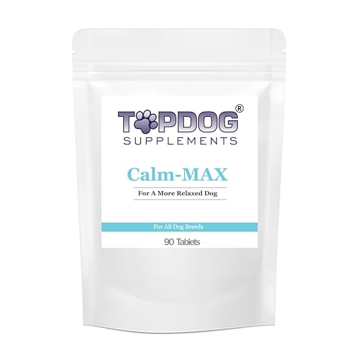 Calm-MAX Dog Calming Tablets Supplement Stress Anxiety Hyperactivity Relief UK
