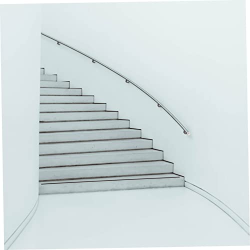 WOONEKY Handrail End Cap 2Pcs Plastic Rail Support Tube Protector with Screws for Stair Banister Ends Decorative Handrail Fittings for Indoor & Outdoor Use - Image 3