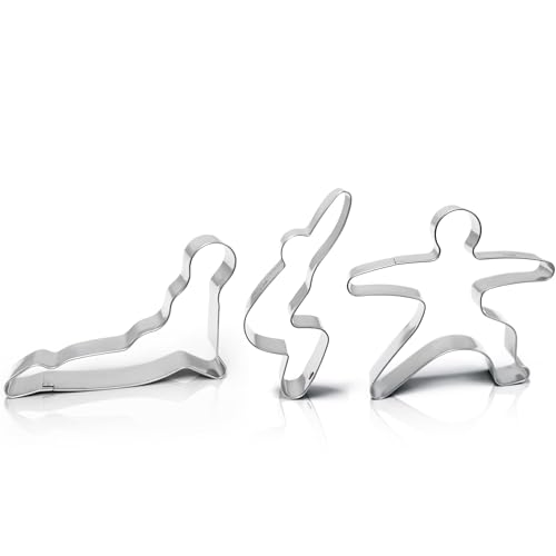 SHANTI NATION - Shanti Bakery II - Ausstechformen mit Yogamotiven - in sch&ouml;nem Karton - super Geschenkidee - zum Backen und Kochen